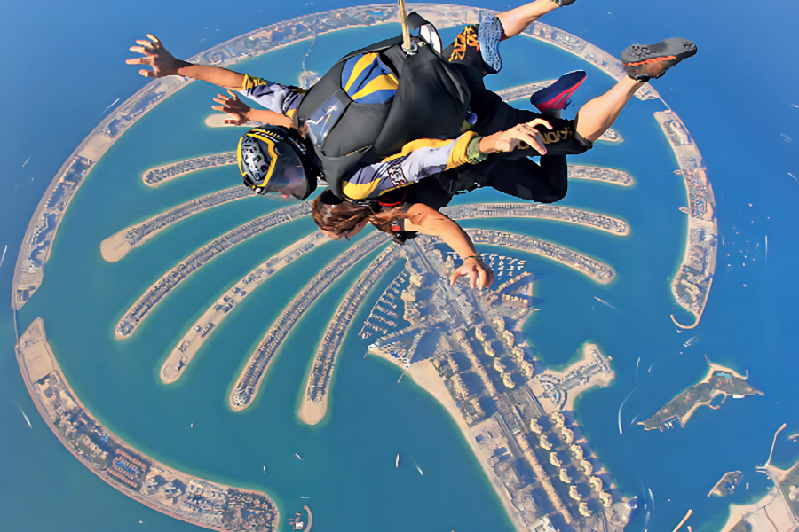 SKY DIVE AT PALM