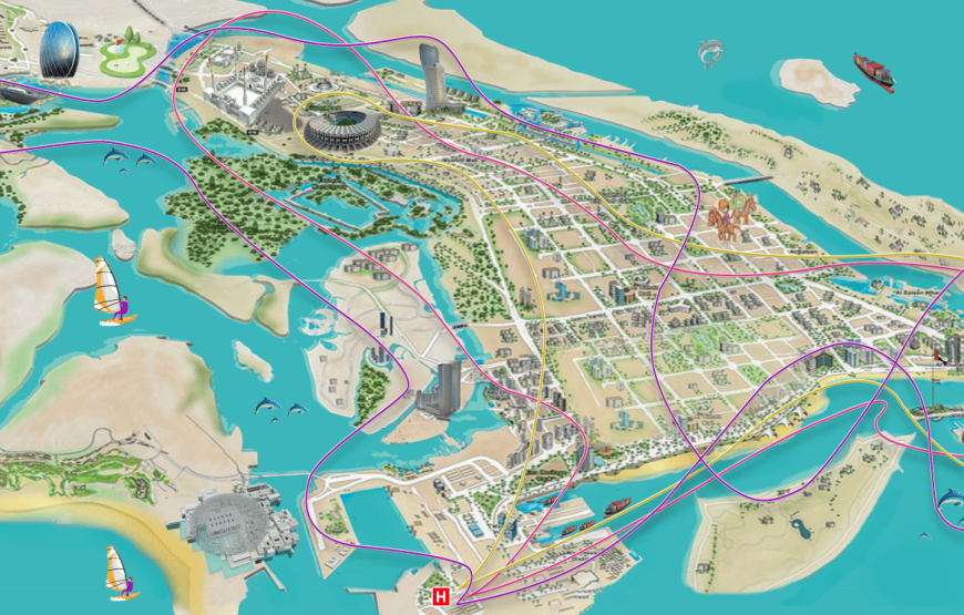 Abu Dhabi Helicopter Tour / 17 mins